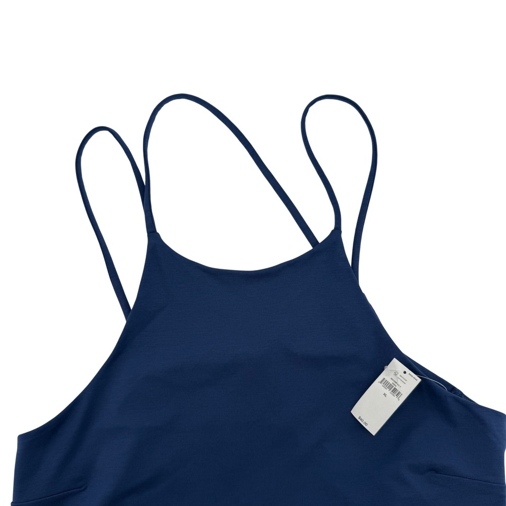 Banana Republic Womens XL Navy Blue Double Strap Cross‎ Back Camisole NEW